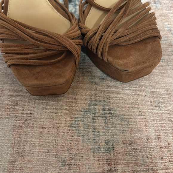 Veronica Beard Fletcher Ankle Strap Platform Heel-8 - Picture 8 of 9